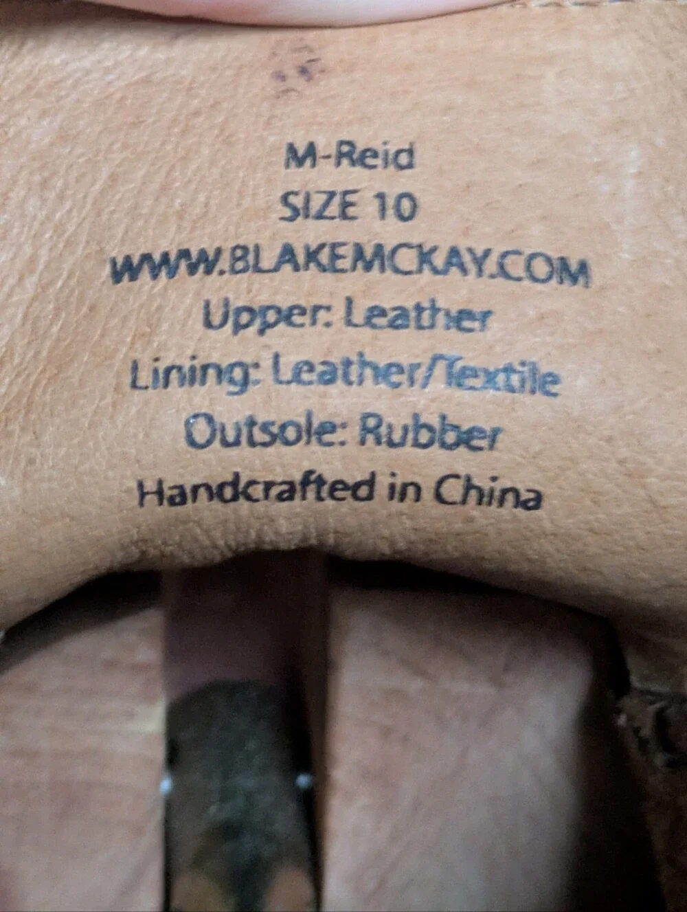 Blake Mckay Wingtip Brogue Chukkas Size 10 Mm Dark Brown Leather NEVER WORN